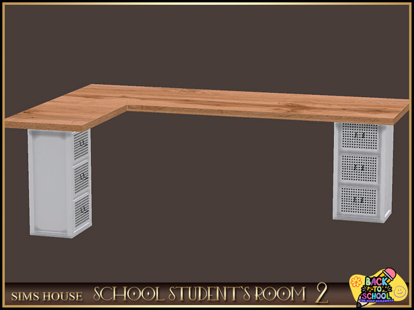 Sims 4 — [Sims House] Corner desk | SCHOOL STUDENT'S ROOM 2 by Sims_House — SCHOOL STUDENT'S ROOM 2: