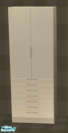 Sims 2 — NK PMS Kit Eggshell -  Standing Cab. by MoMama — This standing cabinet adds a decorative touch to any kitchen.