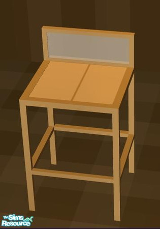 Sims 2 — NK PMS Kitchen Gold - Barstool by MoMama — Essential for a nice meal at a kitchen island. You need the mesh from
