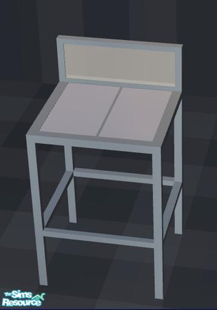 Sims 2 — NK PMS Kit Dusty Blue - Barstool by MoMama — Essential for a nice meal at a kitchen island. You need the mesh