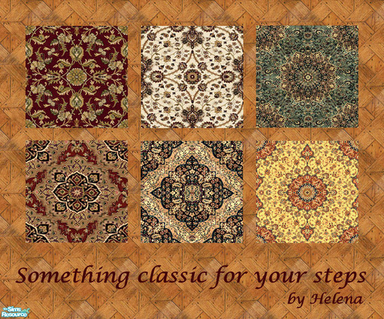 Sims 2 — Something classic for your steps by Helena — Do you like everything classic ? These carpets are for you !
