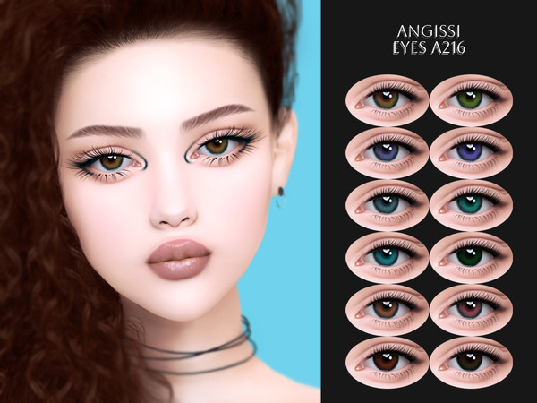 Sims 4 — EYES A216 by ANGISSI — PREVIEWS MADE USING HQ MOD Facepaint category