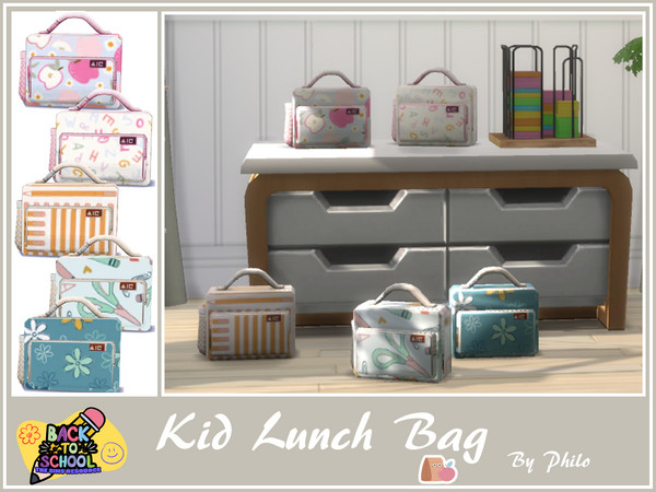 Sims 4 — Philo_Sweet School Days Lunchbag by philo — This maxis match children's room set offers them an ideal setting