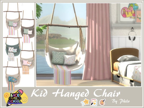 Sims 4 — Philo_Sweet School Days Hanged Chair (medium) by philo — This maxis match children's room set offers them an