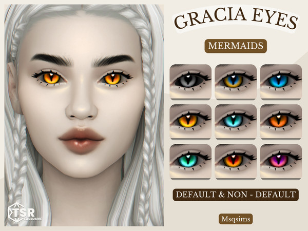 Sims 4 — MSQSIMS - Gracia Eyes - Mermaids - NonDefault.package by MSQSIMS — Transform your Sims into captivating sea