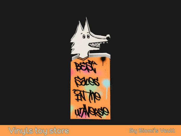 Sims 4 — Vinyl Toys Store - Street sign by siomisvault — Hello out there! I made objects for a vinyl toys store am I