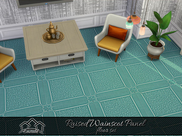 Sims 4 — Raised Wainscot Panel floor4 by Emerald — Raised wainscot panel will elevate your interior design but also