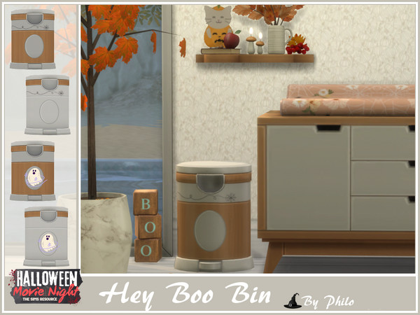 Sims 4 — Philo_Hey Boo Bin by philo — While older Sims celebrate Halloween, babies and toddlers sleep in their rooms