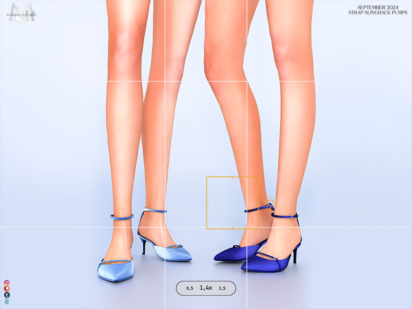 Sims 4 — [PATREON] Strap Slingback Pumps by Mermalade — - New Mesh