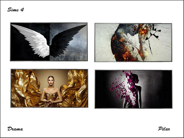 Sims 4 — oh my goth Pilar Drama Painting by Pilar — oh my goth Pilar Drama Painting