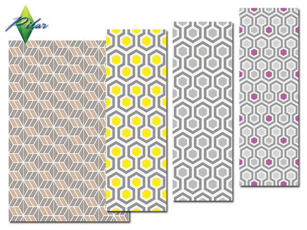 Sims 4 — Wall Vintage by Pilar — Mix of styles, modern furniture with a vintage note