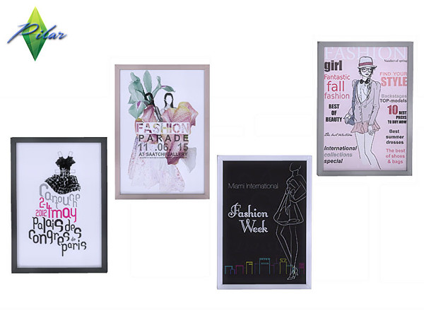 Sims 4 — Fashion Painting by Pilar — Modern bedroom with a touch of blush