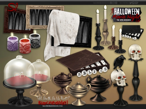 Sims 4 — Till death do us part Their wedding rings by SIMcredible! — This is our Halloween movie "Till death do us