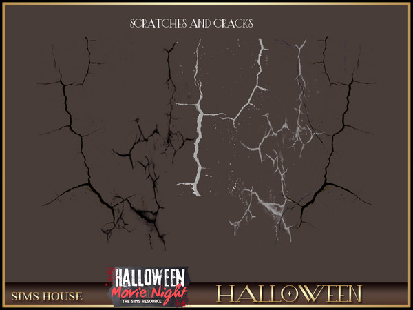 Sims 4 — [Sims House] Scratches and cracks | Halloween by Sims_House — Halloween