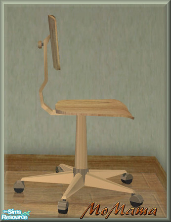 Sims 2 — NK Sintesi Study Green - Desk Chair by MoMama — This recolors just the frame of the desk chair. The wood of the
