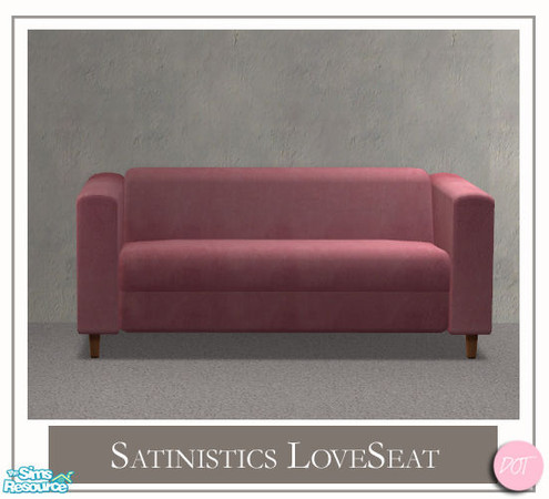Sims 2 — Satinistics Pink - LoveSeat Pink by DOT — Satinistics, Sofa, Chair, Chair with pillow, LoveSeat with pillow, All