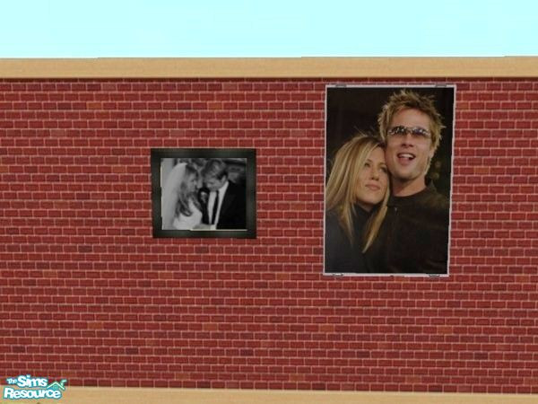Sims 2 — Paintings Brad Pitt and Jennifer Aniston by Loewnah — Even tough they\'re not together anymore, i still think