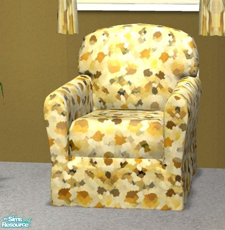 Sims 2 — The Daisy Room - Chair by Grizzelda — Daisies, daisies, everywhere. Sit on them!