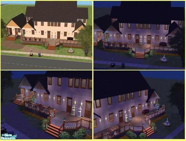 Sims 2 — Western Dorm by kc922 — Dorm with 4 double bedrooms, each with a private bathroom, computer, easel &