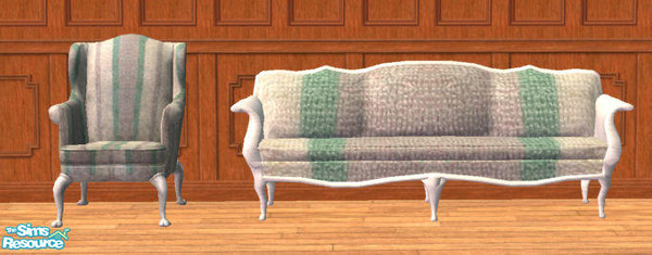 Sims 2 — Expensive Furniture - Stripes Chair by jennikj — Striped recolor of Luxiary Chair