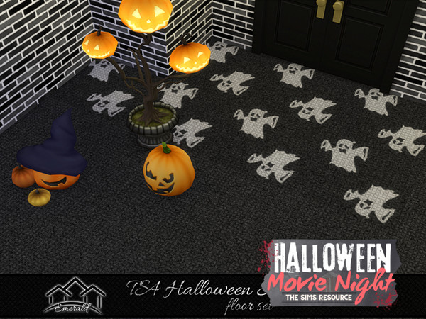 Sims 4 — TS4 Halloween Season 2024 floor3 by Emerald — TS4 Happy Halloween Season 2024! (floor set)