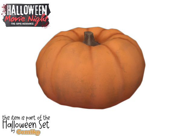 Sims 4 — Comiko Halloween Night Pumpkin by Comiko — Hi! Halloween Porch Clutter Set is base game compatible and consists
