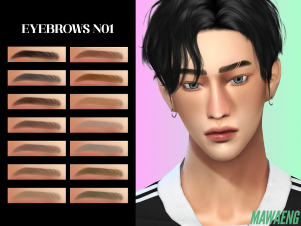 Sims 4 — Eyebrows N01 by ohmyheart — Unisex