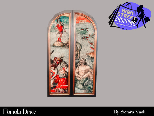 Sims 4 — Portola Drive - Wall Decor by siomisvault — Wooohooo Portola Drive set so you can make your own old money