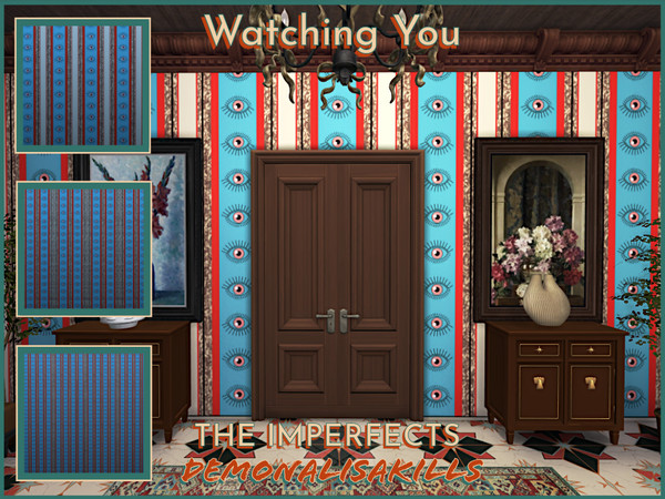 Sims 4 — Zantium by Demonalisakills.package by DemonaLisaKills — A series of new bold wallpapers with a peculiar edge of