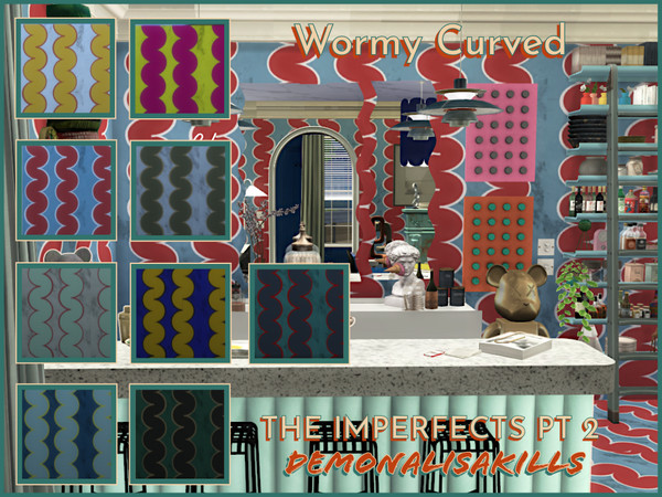 Sims 4 — chapelthrone by demonalisakills.package by DemonaLisaKills — The second part to this unique, artful wall pack