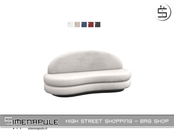 Sims 4 — High Street Shopping - Sofa 01 by Simenapule — High Street Shopping - Bag Shop.