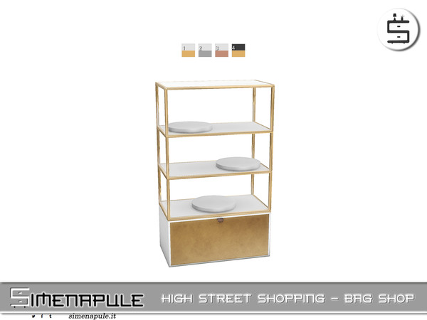 Sims 4 — High Street Shopping - Display Table 06 by Simenapule — High Street Shopping - Bag Shop.