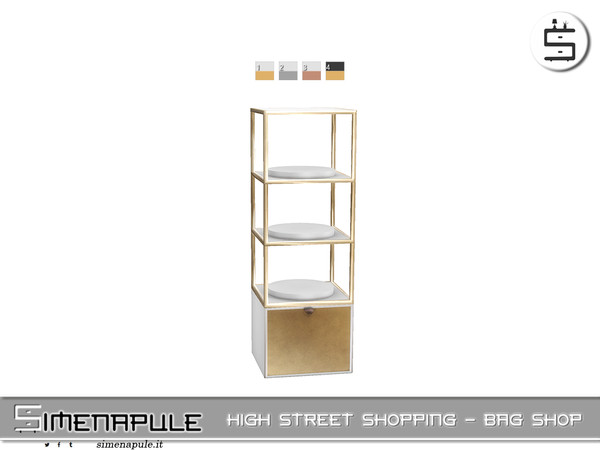 Sims 4 — High Street Shopping - Display Table 05 by Simenapule — High Street Shopping - Bag Shop.