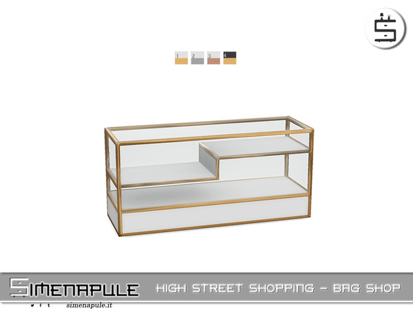 Sims 4 — High Street Shopping - Display Table 04 by Simenapule — High Street Shopping - Bag Shop.