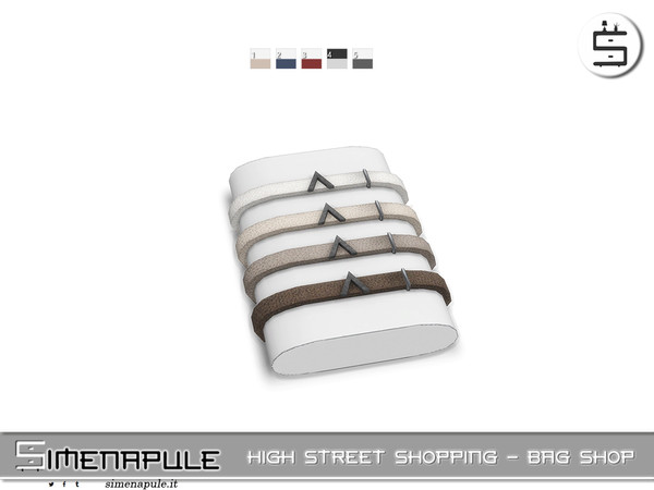 Sims 4 — High Street Shopping - Belt Display by Simenapule — High Street Shopping - Bag Shop Part 2