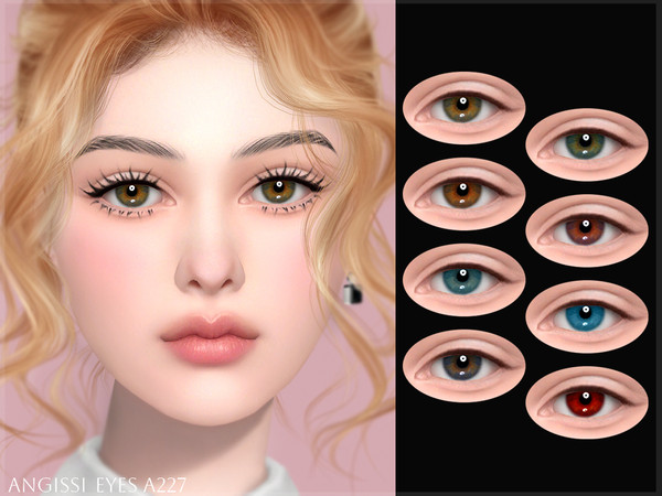 Sims 4 — EYES A227 by ANGISSI — PREVIEWS MADE USING HQ MOD Facepaint category