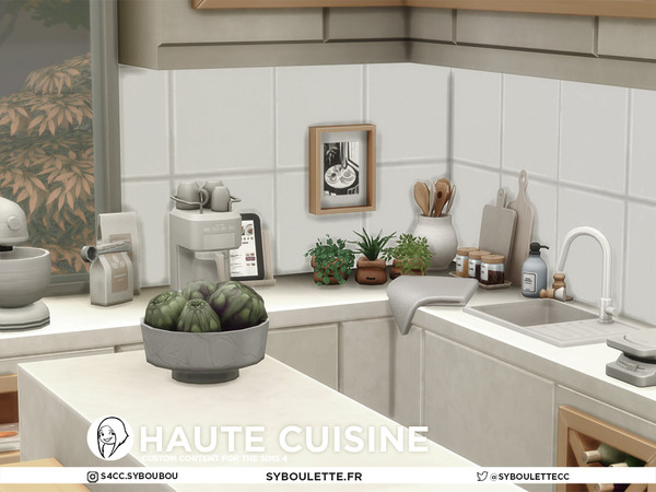 Sims 4 — Haute Cuisine - Kitchen towel by Syboubou — Introducing Haute Cuisine, a modern and fancy kitchen CC set