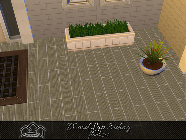 Sims 4 — Wood Lap Siding floor3 by Emerald — Wood lap sidings are versatile and can be used for various exterior cladding