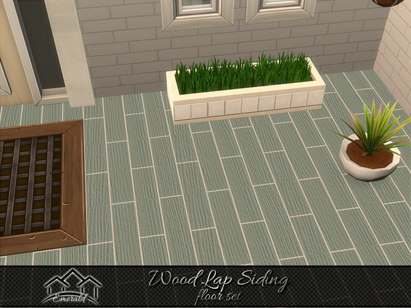 Sims 4 — Wood Lap Siding floor5 by Emerald — Wood lap sidings are versatile and can be used for various exterior cladding