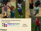 Sims 4 — Tillie's Toddler Blouse recolored by makabaer — Available in 20 swatches for Toddler Everyday, Party, Formal and