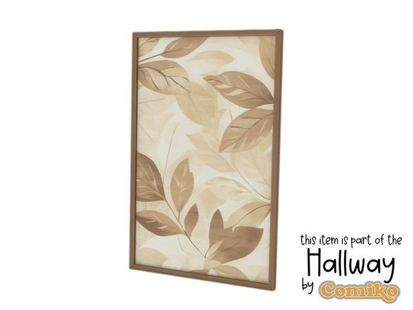 Sims 4 — Comiko Hallway Frame by Comiko — Hi! Hallway Set is base game compatible and consists of 7 items Happy Simming!