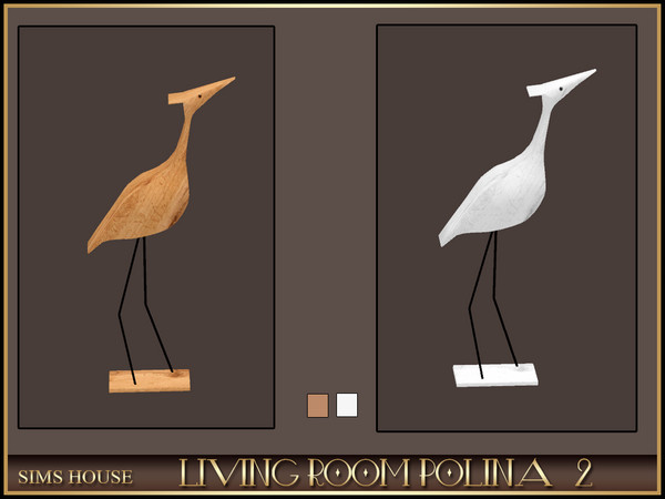 Sims 4 — [Sims House] BIRD DECOR | LIVING ROOM POLINA 2 by Sims_House — LIVING ROOM POLINA 2