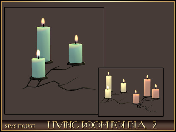 Sims 4 — [Sims House] BRANCH CANDLE HOLDER | LIVING ROOM POLINA 2 by Sims_House — LIVING ROOM POLINA 2