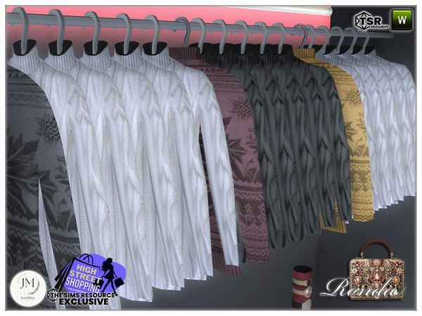 Sims 4 — High street shopping Ronda deco clothe1 by jomsims — High street shopping Ronda set in 3 part