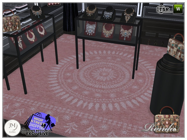 Sims 4 — High street shopping Ronda rugs by jomsims — High street shopping Ronda set in 3 part