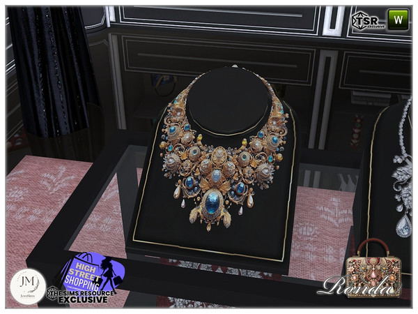 Sims 4 — High street shopping Ronda deco alone necklace2 by jomsims — High street shopping Ronda set in 3 part