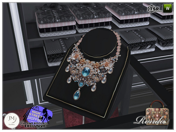 Sims 4 — High street shopping Ronda deco alone necklace3 by jomsims — High street shopping Ronda set in 3 part