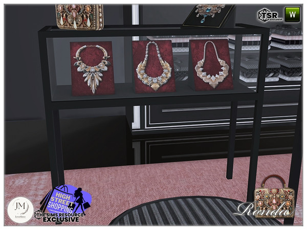 Sims 4 — High street shopping Ronda necklace display1 by jomsims — High street shopping Ronda set in 3 part