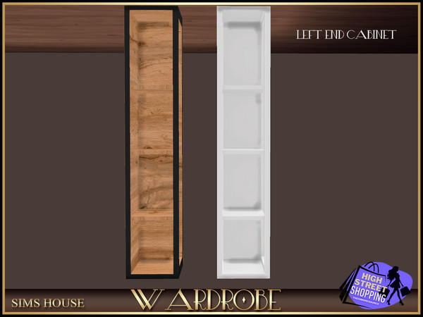 Sims 4 — [Sims House] LEFT END CUPBOARD | WARDROBE by Sims_House — WARDROBE