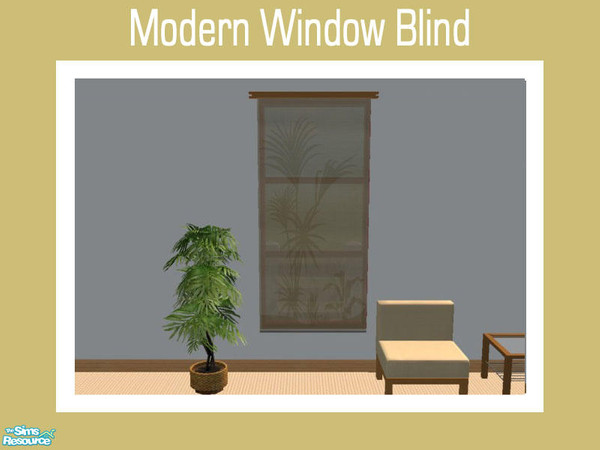 Sims 2 — Modern Window Blinds - Main File by Shakeshaft — Part of a set of 3 different sized window blinds to fit my